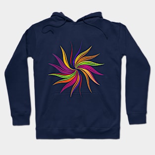 Colorful Swirl Abstract Art Hoodie